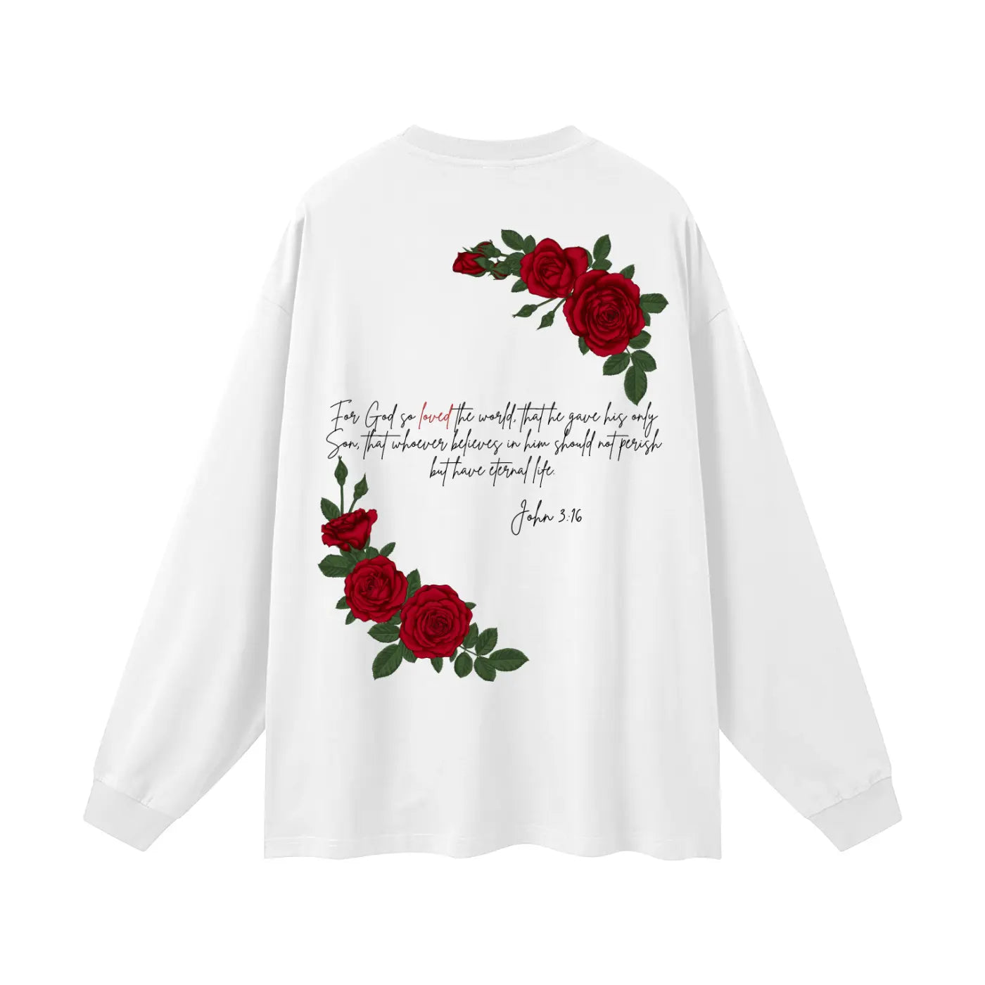 Agape (Love) Oversized Unisex Long Sleeve T-Shirt ODMPOD