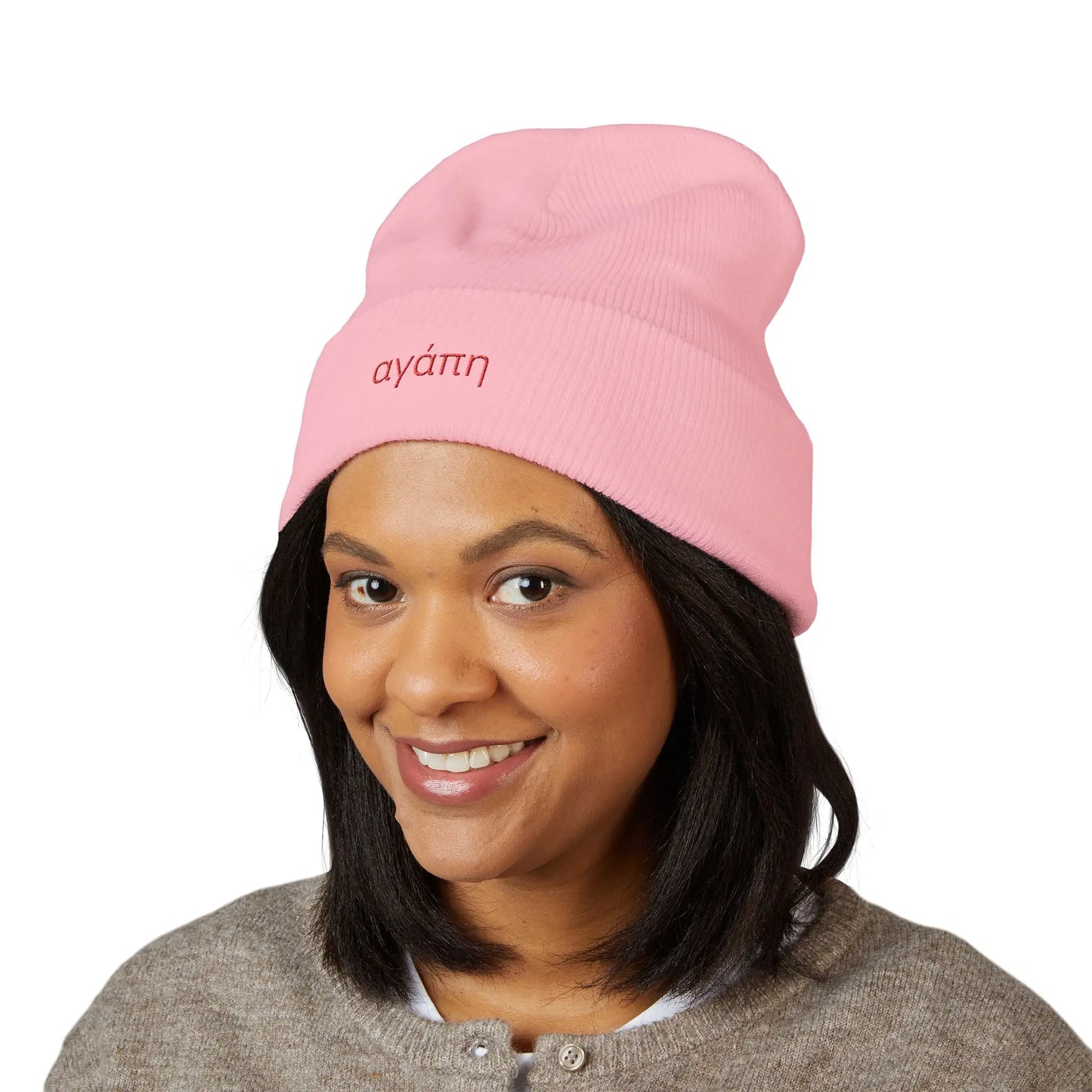 Agape (Love) Embroidered Winter Hat Printify