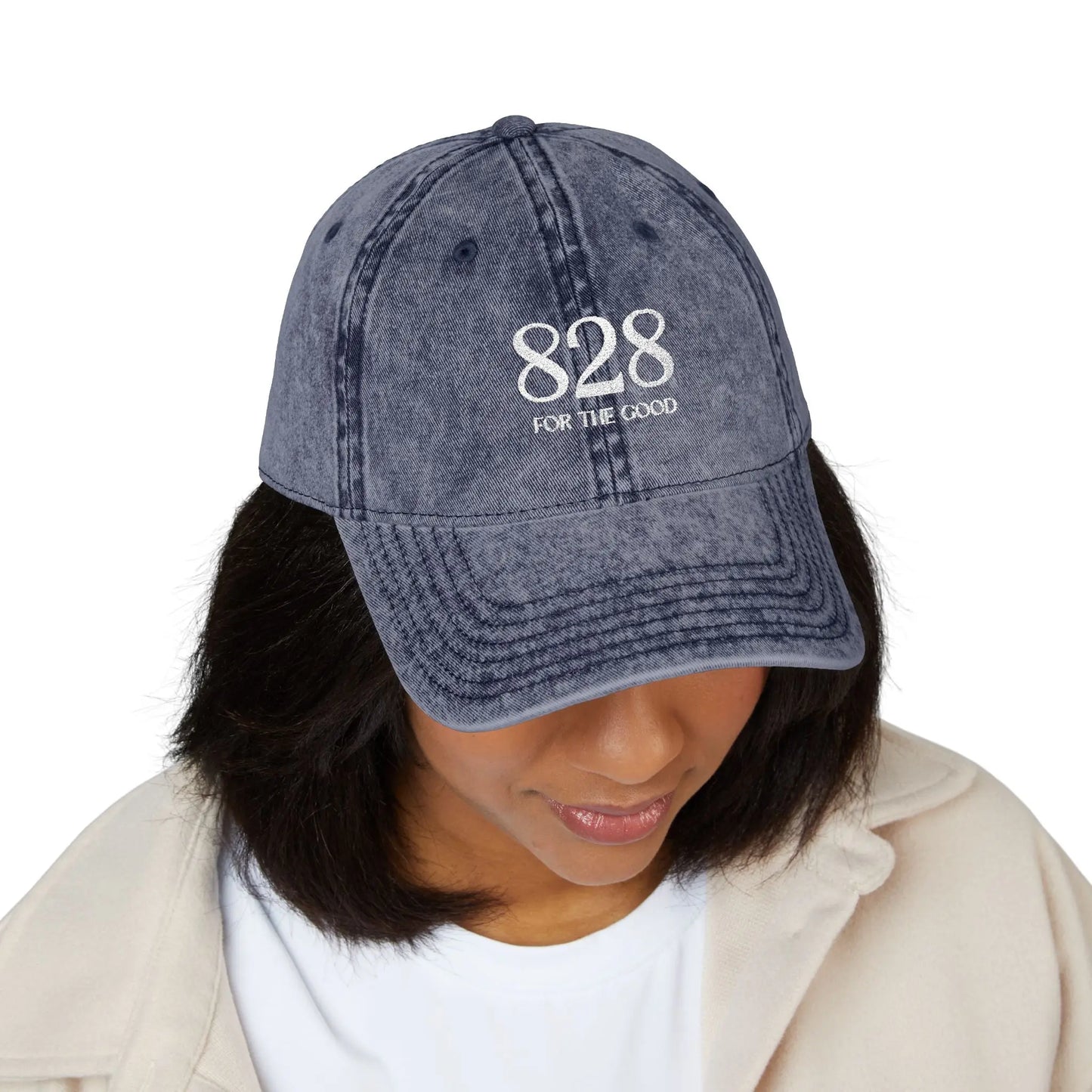 828 Vintage Embroidered Cap Printify