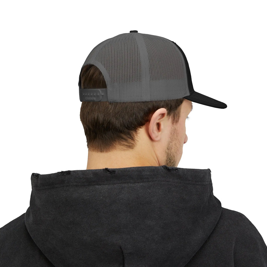 AFTRMTH Embroidered Snapback Trucker Cap Printify