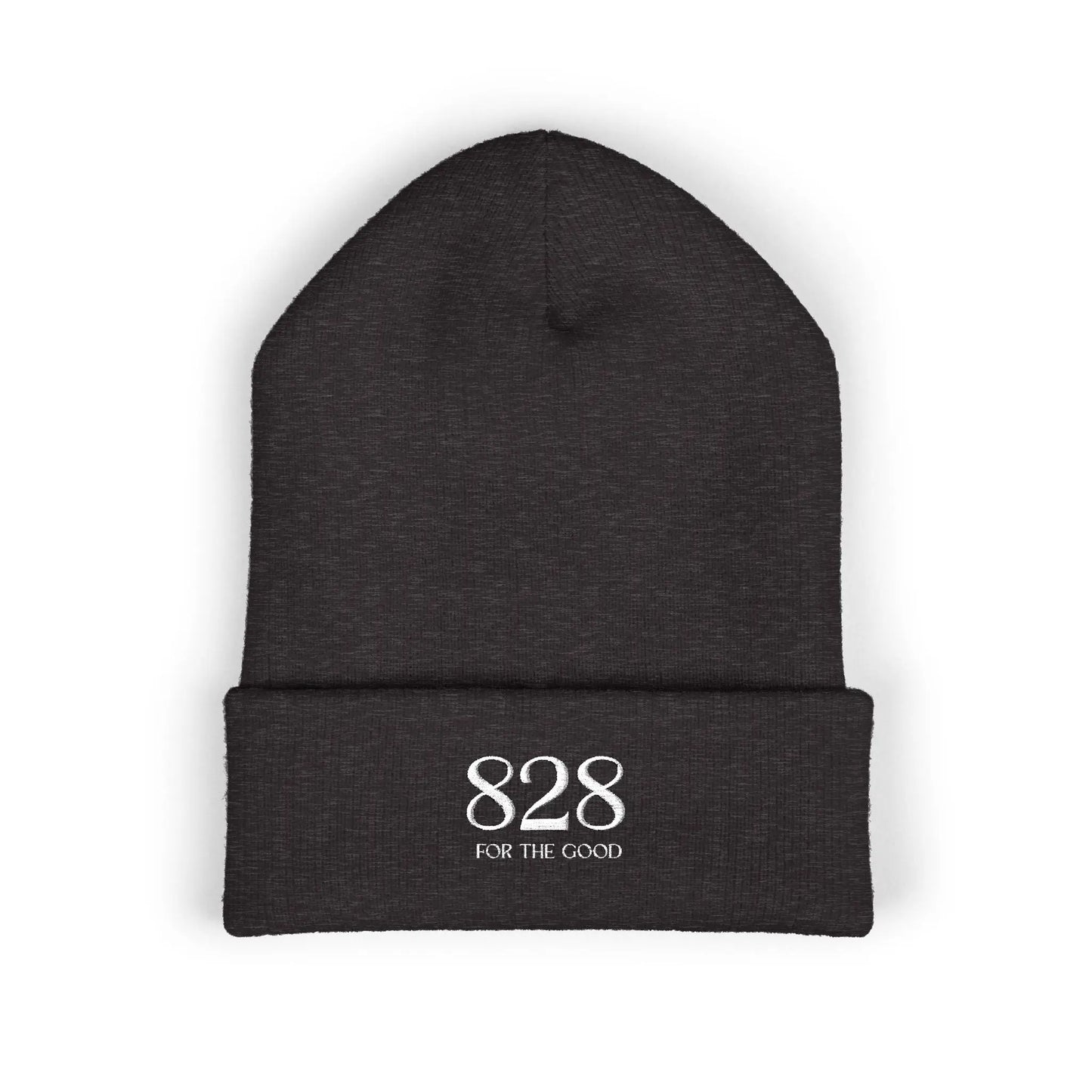 828 Embroidered Cuffed Beanie Printify