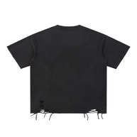 YHWH Snow Washed Raw-Hem T-Shirt