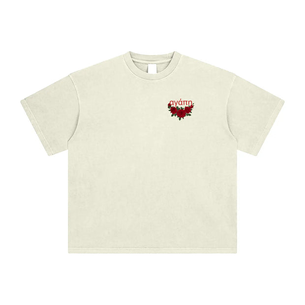 Agape (Love) Unisex Washed T-Shirt ODMPOD