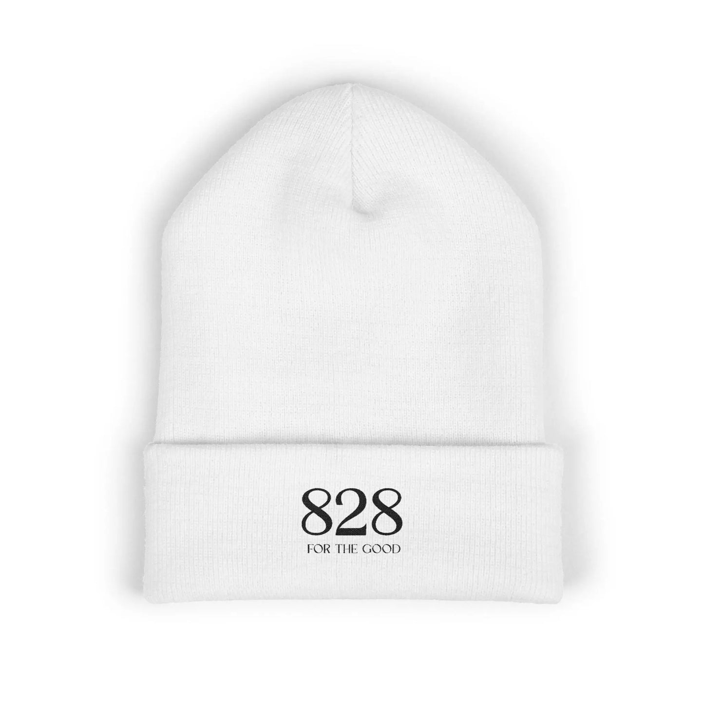 828 Embroidered Cuffed Beanie Printify