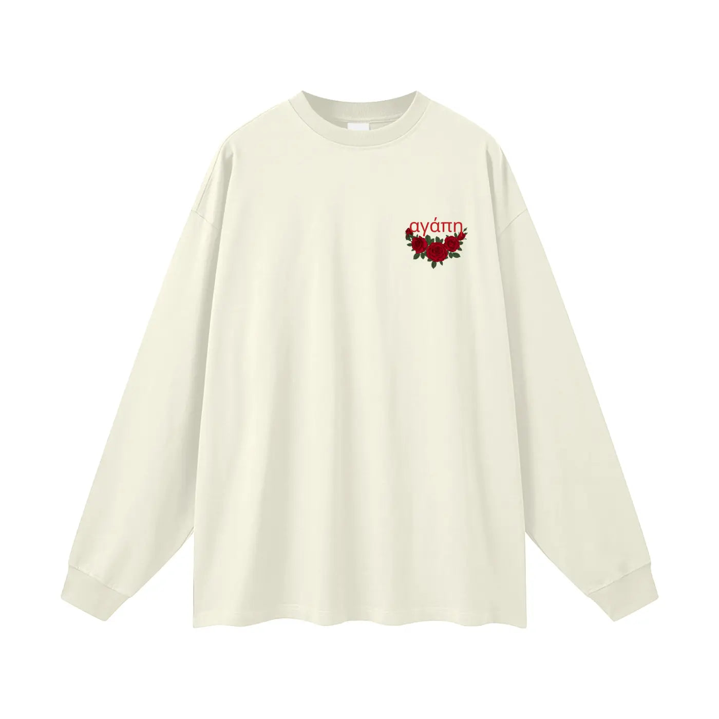 Agape (Love) Oversized Unisex Long Sleeve T-Shirt ODMPOD