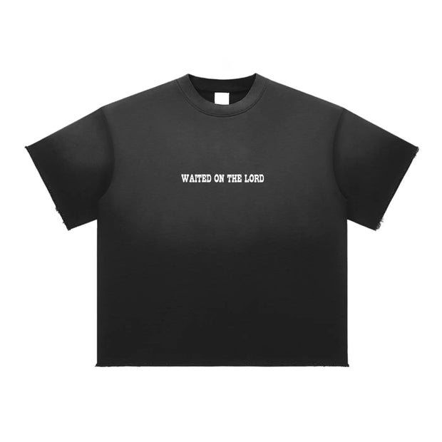 Soaring Sun Fade Raw Edge T-Shirt ODMPOD