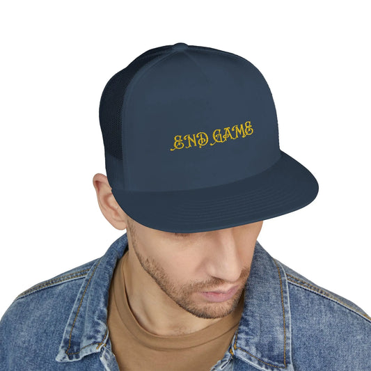 End Game Embroidered Trucker Cap Printify