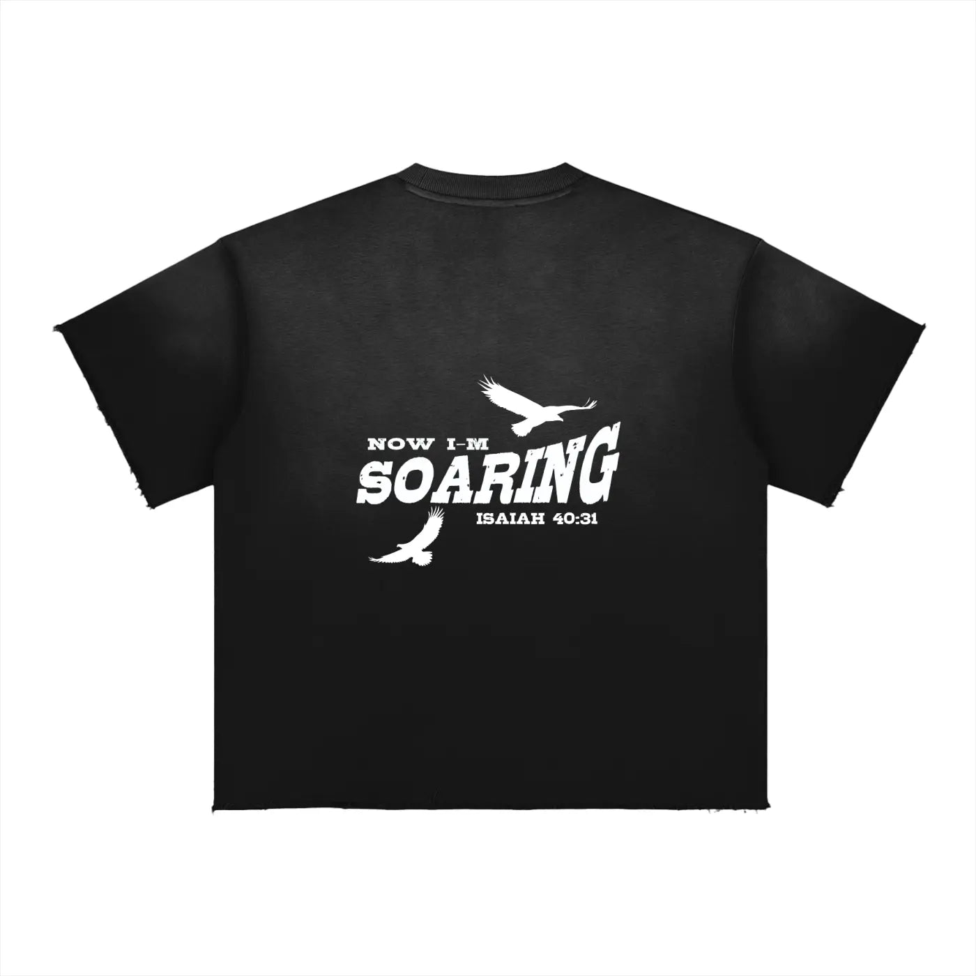 Soaring Sun Fade Raw Edge T-Shirt ODMPOD