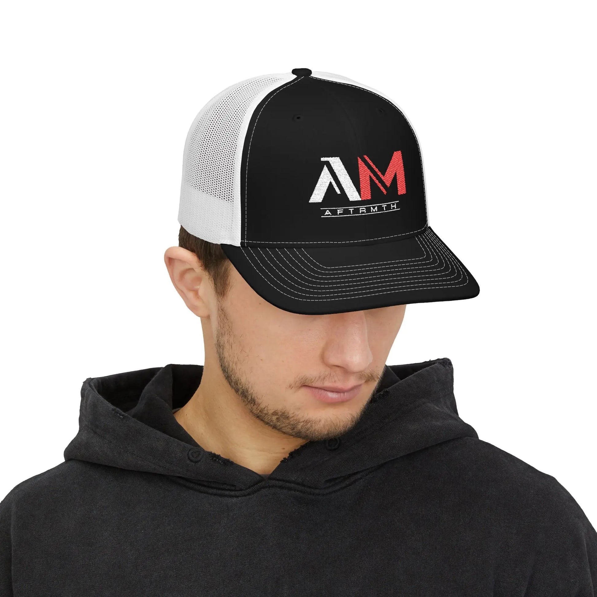 AFTRMTH Embroidered Snapback Trucker Cap Printify
