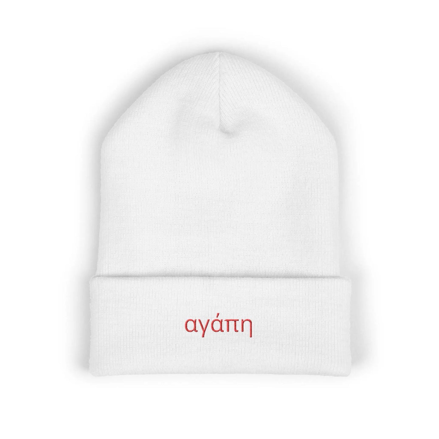 Agape (Love) Embroidered Winter Hat Printify