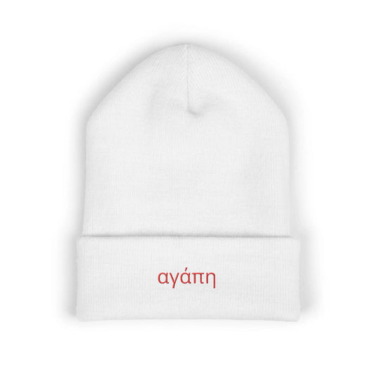 Agape (Love) Embroidered Winter Hat Printify