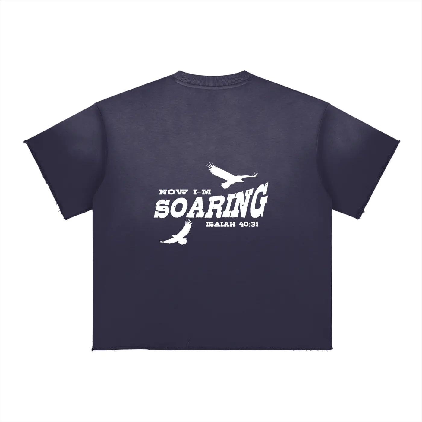 Soaring Sun Fade Raw Edge T-Shirt ODMPOD