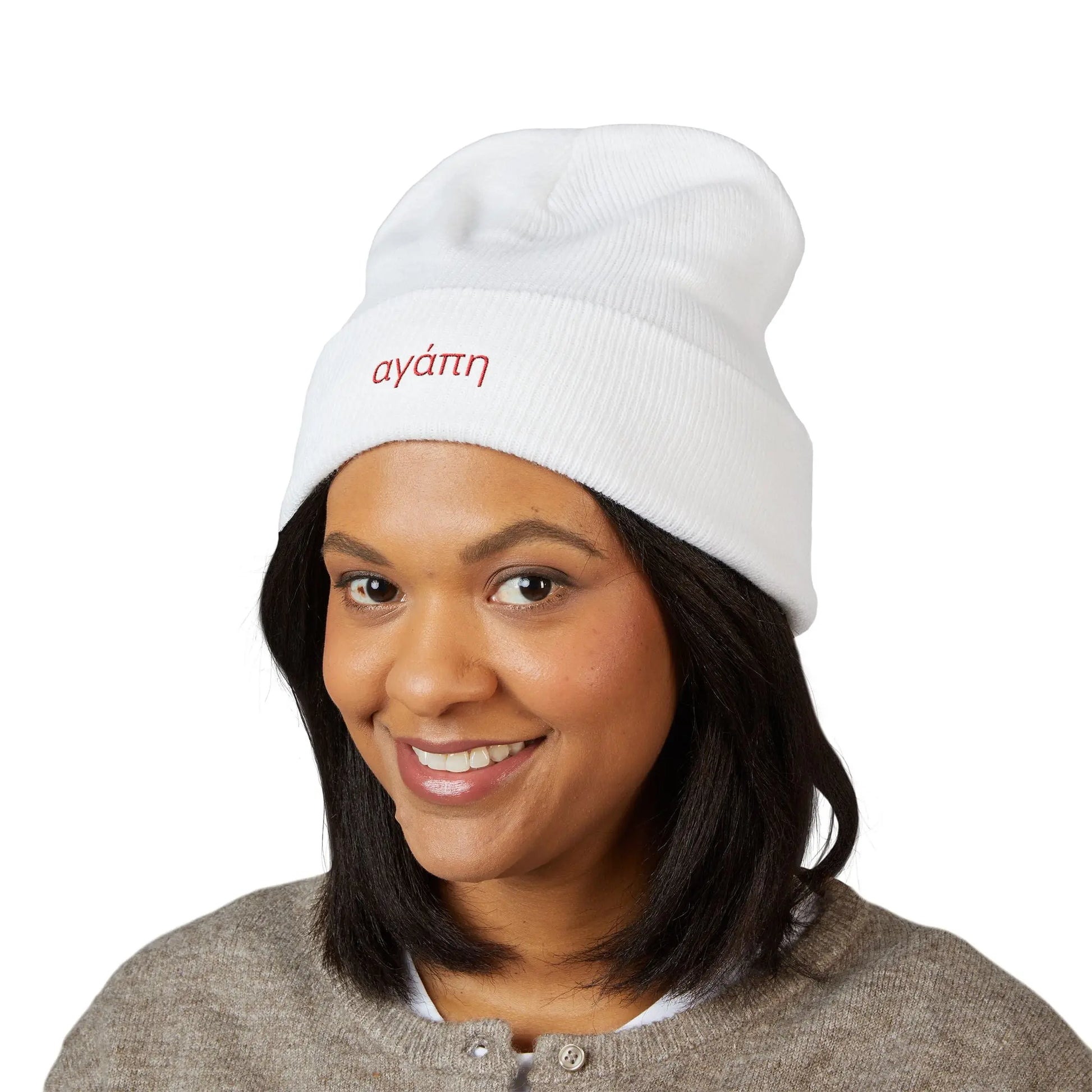 Agape (Love) Embroidered Winter Hat Printify