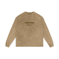 Transformed Acid Wash Oversize Long Sleeve T-Shirt