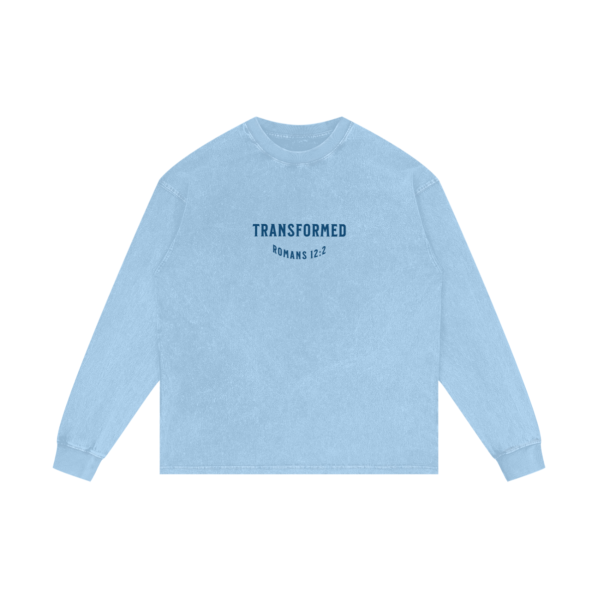 Transformed Acid Wash Oversize Long Sleeve T-Shirt