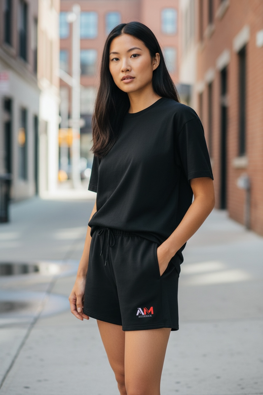 AFTRMTH Unisex Loose Fit Cotton Shorts