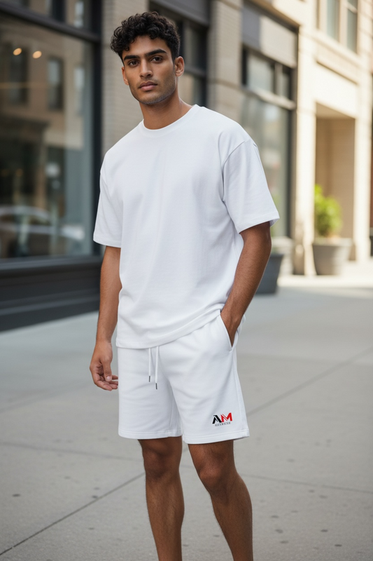 AFTRMTH Unisex Loose Fit Cotton Shorts