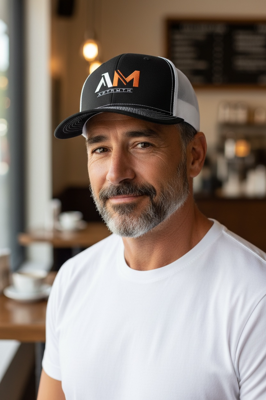AFTRMTH Embroidered Snapback Trucker Cap