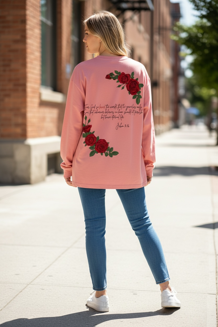Agape (Love) Oversized Unisex Long Sleeve T-Shirt