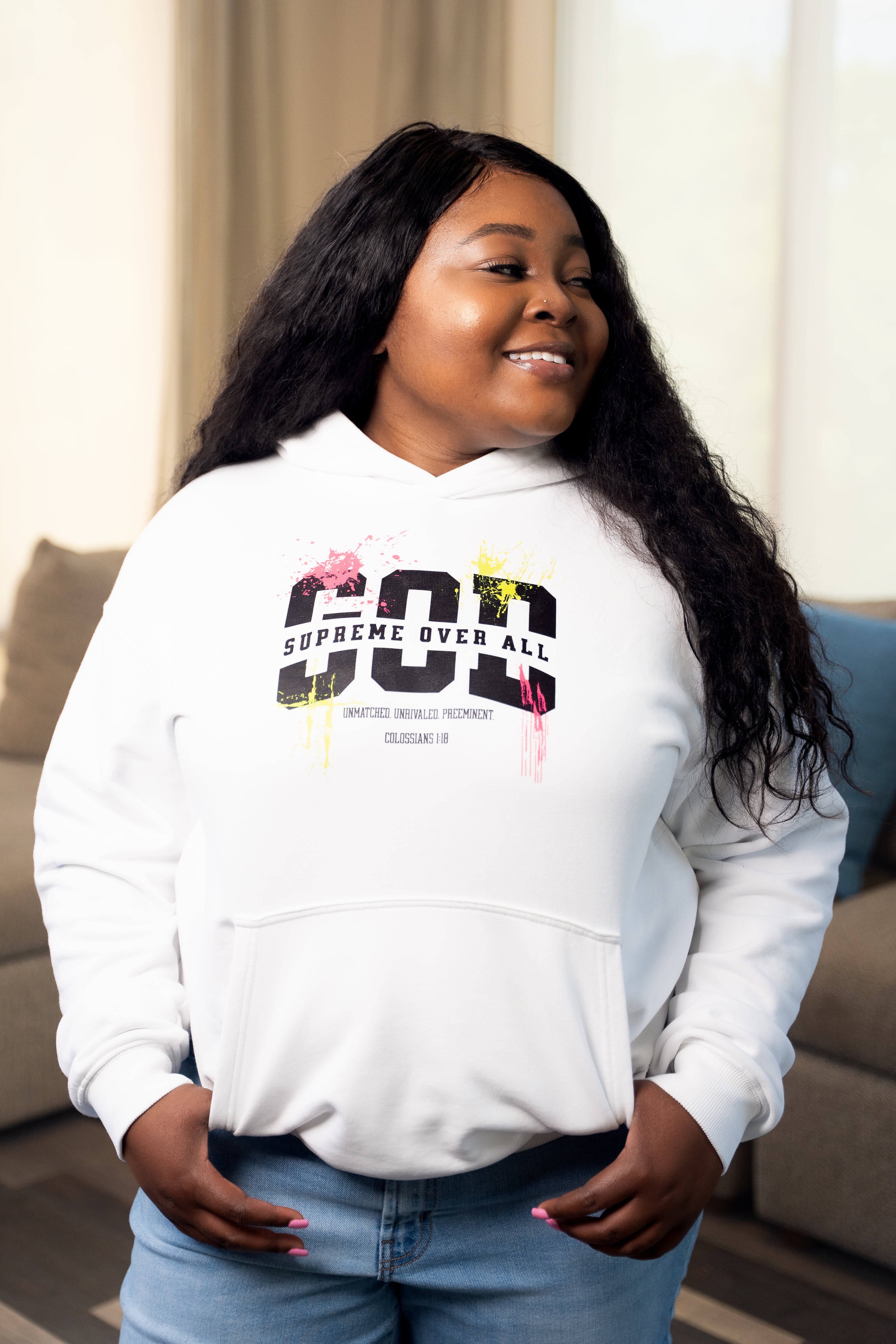 God is Supreme Drop-Shoulder Hoodie