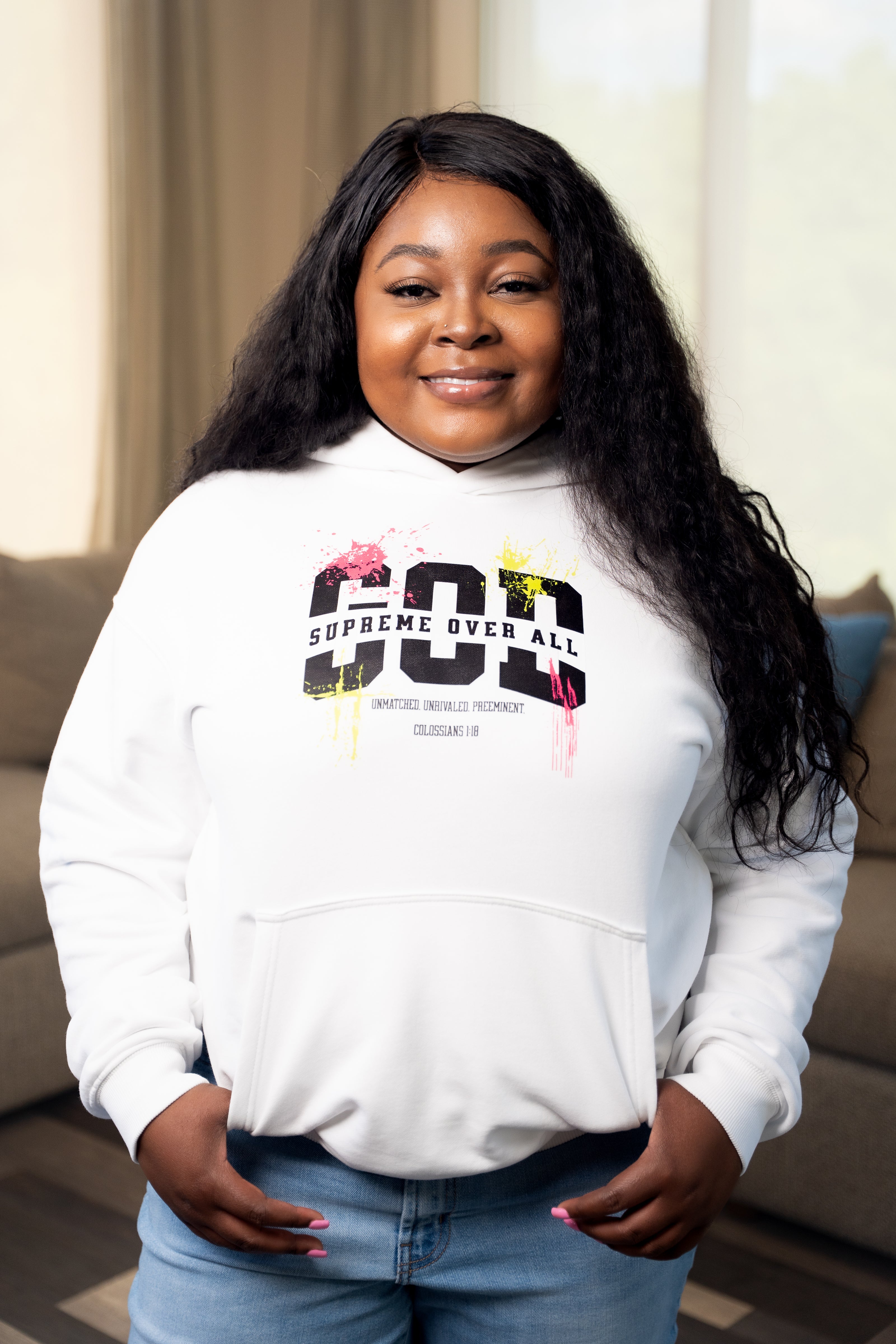 God is Supreme Drop-Shoulder Hoodie