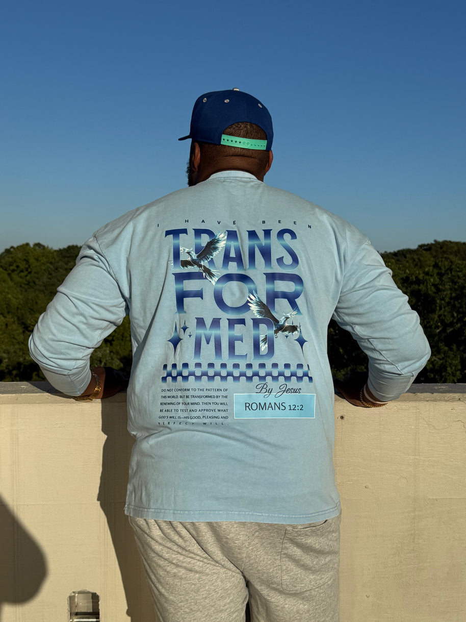 Transformed Acid Wash Oversize Long Sleeve T-Shirt