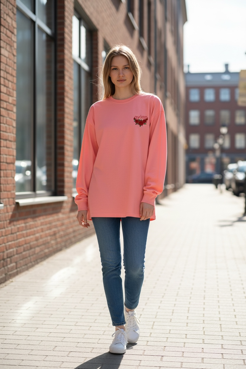 Agape (Love) Oversized Unisex Long Sleeve T-Shirt