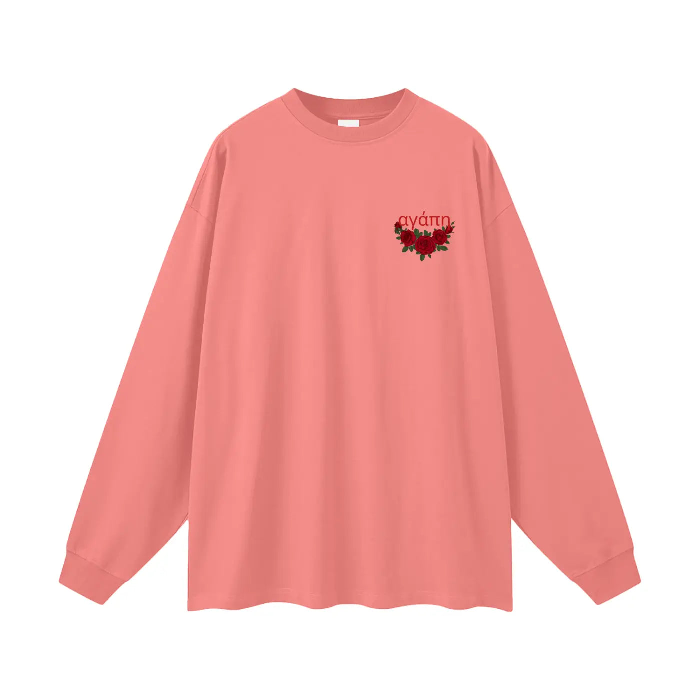 Agape (Love) Oversized Unisex Long Sleeve T-Shirt ODMPOD