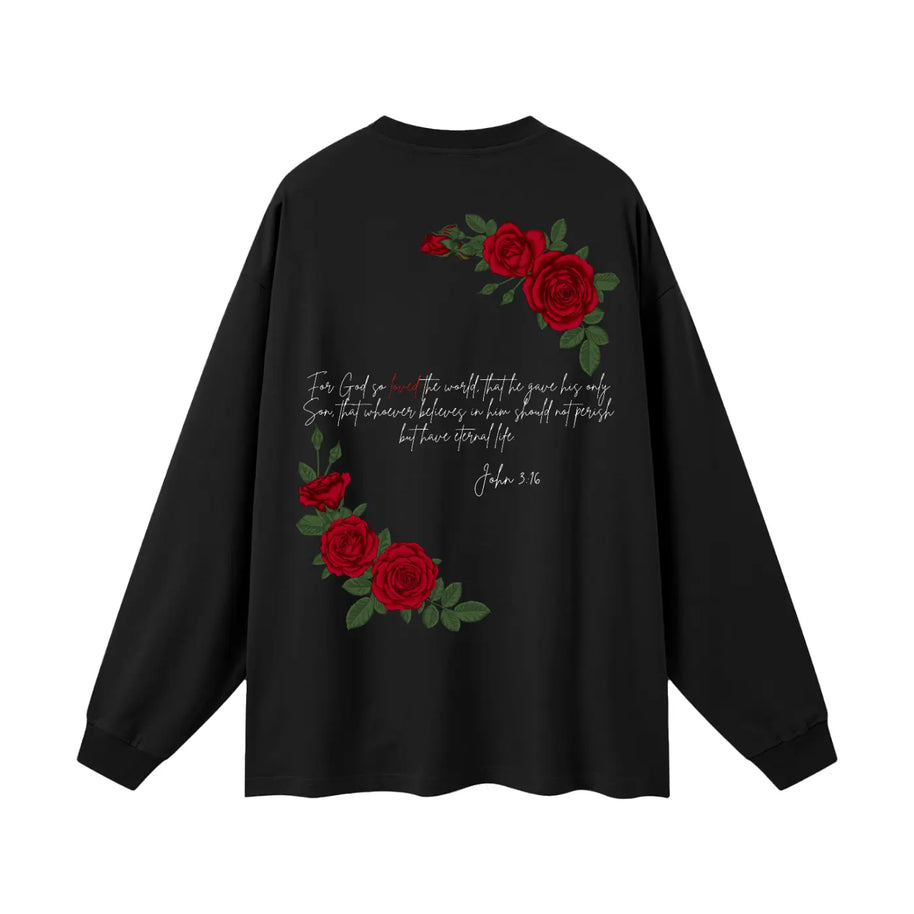 Agape (Love) Oversized Unisex Long Sleeve T-Shirt ODMPOD