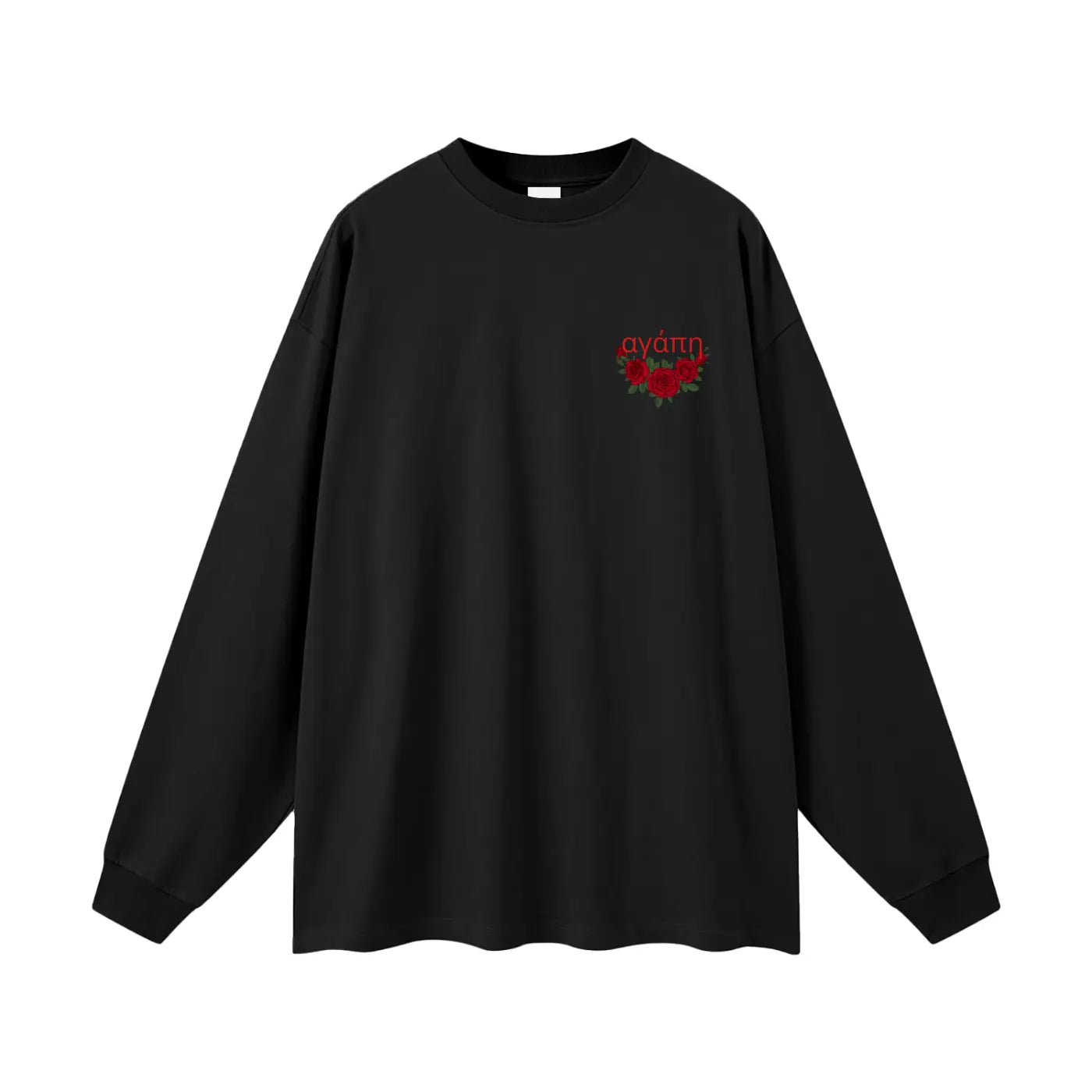 Agape (Love) Oversized Unisex Long Sleeve T-Shirt ODMPOD
